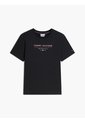 Camiseta Negra De Cuello Redondo Con Corte Regular Tommy Hilfiger de Tommy Hilfiger