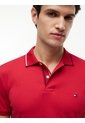 Polo Rojo De Corte Slim Con Logo Tommy Hilfiger de Tommy Hilfiger