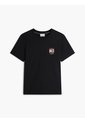 Camiseta Negra De Corte Regular Con Logo Box Flag Tommy Hilfiger de Tommy Hilfiger