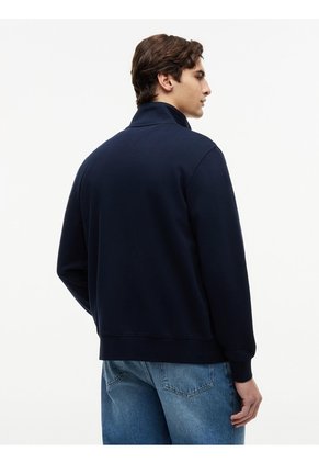 Chaqueta Azul De Cuello Alto Con Cierre De Cremallera Tommy Hilfiger