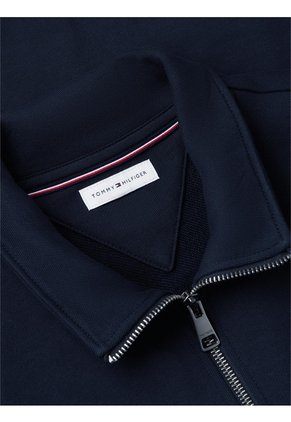Chaqueta Azul De Cuello Alto Con Cierre De Cremallera Tommy Hilfiger