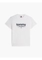 Camiseta Blanca De Corte Slim Con Logo Estampado Gráfico Tommy Jeans de Tommy Hilfiger