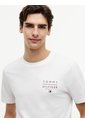 Camiseta Blanca De Cuello Redondo Con Logo Estampado Gráfico Tommy Hilfiger de Tommy Hilfiger