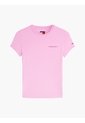 Camiseta Rosa Slim De Punto Con Logo Tommy Jeans de Tommy Hilfiger