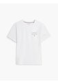 Camiseta Blanca De Cuello Redondo Con Logo Estampado Gráfico Tommy Hilfiger de Tommy Hilfiger