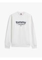 Saco Blanco De Cuello Redondo Con Logo Estampado En El Pecho Tommy Jeans de Tommy Hilfiger