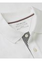 Polo Blanco De Corte Regular Con Tejido Jacquard Tommy Hilfiger de Tommy Hilfiger