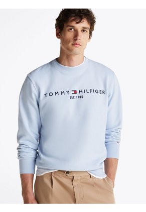Saco Celeste TH Flex Con Logo Tommy Hilfiger