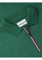 Polo Verde En Algodón Fluido De Corte Regular Tommy Hilfiger de Tommy Hilfiger