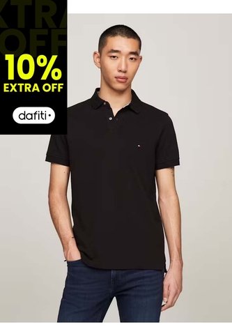 Polo 1985 De Corte Regular Hombre Negro Tommy Hilfiger Tommy Hilfiger