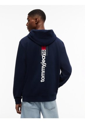 Buzo Multicolor Con Capota De Corte Regular Con Logo Estampado Tommy Jeans