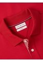 Polo Rojo De Corte Regular Con Tejido Jacquard Tommy Hilfiger de Tommy Hilfiger