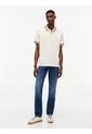Polo Blanco De Corte Regular Ribeteado Con Logo Tommy Jeans de Tommy Hilfiger
