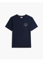Camiseta Azul De Cuello Redondo Con Logo Estampado Gráfico Tommy Hilfiger de Tommy Hilfiger