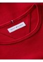 Camiseta Roja Essential Acanalada Con Volantes Tommy Hilfiger de Tommy Hilfiger