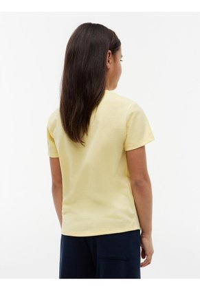 Camiseta Amarilla De Corte Slim Con Logo De Cuerda Tommy Hilfiger