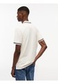 Polo Blanco De Corte Regular Ribeteado Con Logo Tommy Jeans de Tommy Hilfiger