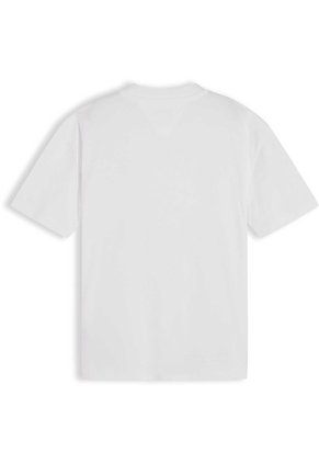 Camiseta Blanca Heritage Manga Corta Con Logo De Parche Tommy Hilfiger