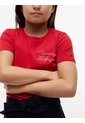 Camiseta Roja De Corte Slim Con Logo De Cuerda Tommy Hilfiger de Tommy Hilfiger
