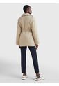 Gabán Beige Con Cinturón Para Mujer Tommy Hilfiger de Tommy Hilfiger