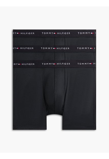 Pack Negro De 3 Boxer Brief Con Inscripción Tommy Hilfiger