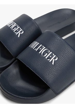 Sandalias Azul Con Logo En Relieve Tommy Hilfiger