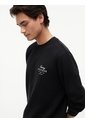 Saco Negro De Cuello Redondo Con Logo Script Tommy Hilfiger de Tommy Hilfiger