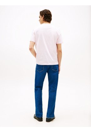 Camiseta Rosa De Cuello Redondo Tommy Hilfiger