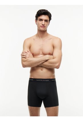 Pack Negro De 3 Boxer Brief Con Inscripción Tommy Hilfiger