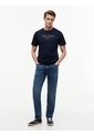 Camiseta Azul De Cuello Redondo Con Corte Regular Tommy Hilfiger de Tommy Hilfiger