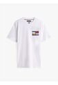 Camiseta Blanca De Cuello Redondo Con Logo Tommy Hilfiger de Tommy Hilfiger