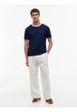 Camiseta Azul De Punto Con Cuello De Malla Tommy Hilfiger de Tommy Hilfiger