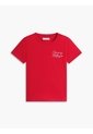 Camiseta Roja De Corte Slim Con Logo De Cuerda Tommy Hilfiger de Tommy Hilfiger