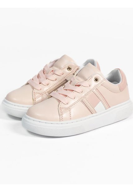 Tenis Casual Para Niña Rosa Tommy Hilfiger