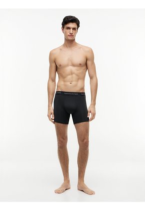 Pack Negro De 3 Boxer Brief Con Inscripción Tommy Hilfiger