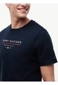 Camiseta Azul De Cuello Redondo Con Corte Regular Tommy Hilfiger de Tommy Hilfiger