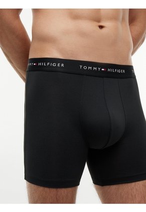 Pack Negro De 3 Boxer Brief Con Inscripción Tommy Hilfiger