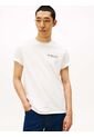Camiseta Blanca De Cuello Redondo Con Logo Trasero Tommy Hilfiger de Tommy Hilfiger