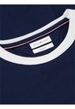 Camiseta Azul De Punto Con Cuello De Malla Tommy Hilfiger de Tommy Hilfiger