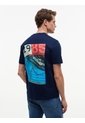 Camiseta Azul De Punto Con Logo Tommy Hilfiger de Tommy Hilfiger