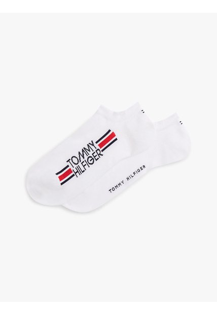 Pack Blanco De 2 Medias Con Logo Tommy Hilfiger