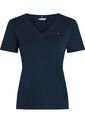 Camiseta Azul Con Cuello En V Tommy Hilfiger de Tommy Hilfiger