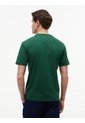 Camiseta Verde De Cuello Redondo Con Logo Bordado Tommy Hilfiger de Tommy Hilfiger