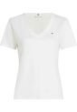 Camiseta Blanca Con Cuello En V Tommy Hilfiger de Tommy Hilfiger