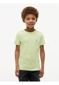 Camiseta Verde De Punto Con Logo Bordado Tommy Hilfiger de Tommy Hilfiger