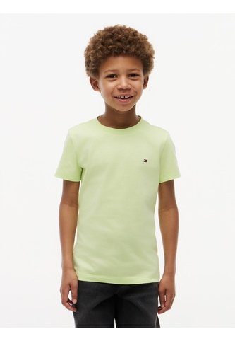 Camiseta Verde De Punto Con Logo Bordado Tommy Hilfiger Tommy Hilfiger