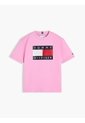 Camiseta Rosa De Punto Heritage Con Logo Tommy Hilfiger de Tommy Hilfiger