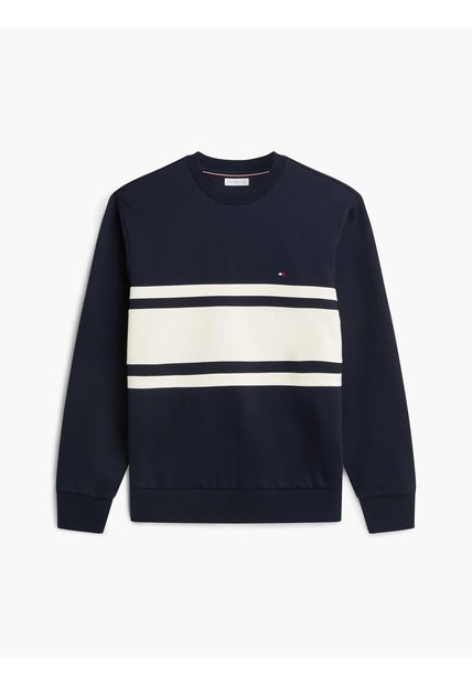 Saco Azul De Cuello Redondo Con Diseño Colorblock Tommy Hilfiger
