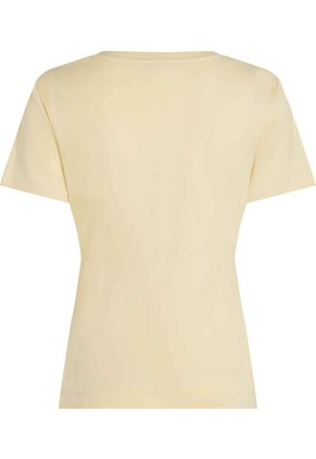 Camiseta Amarilla Con Cuello En V Tommy Hilfiger