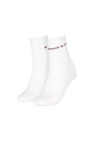 Pack Blanco De 2 Pares De Medias Cortos Para Mujer Con Diseño Mesh Tommy Hilfiger Tommy Hilfiger